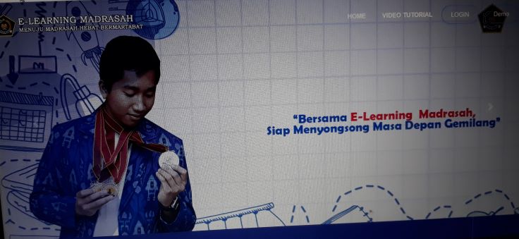 Laman E-learning Madrasah. Foto: Medcom.id/Citra Larasati