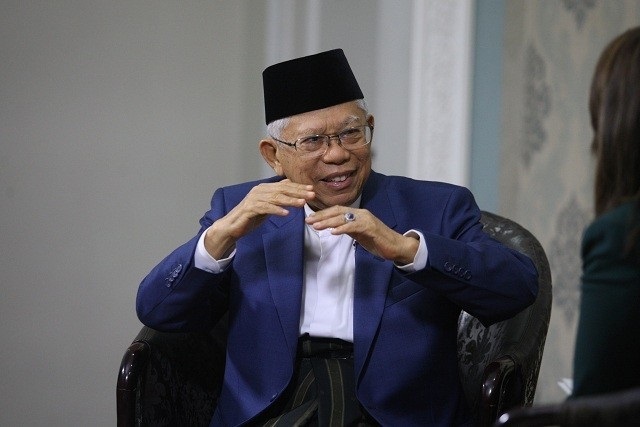 Wakil Presiden Ma'ruf Amin. MI/Adam Dwi