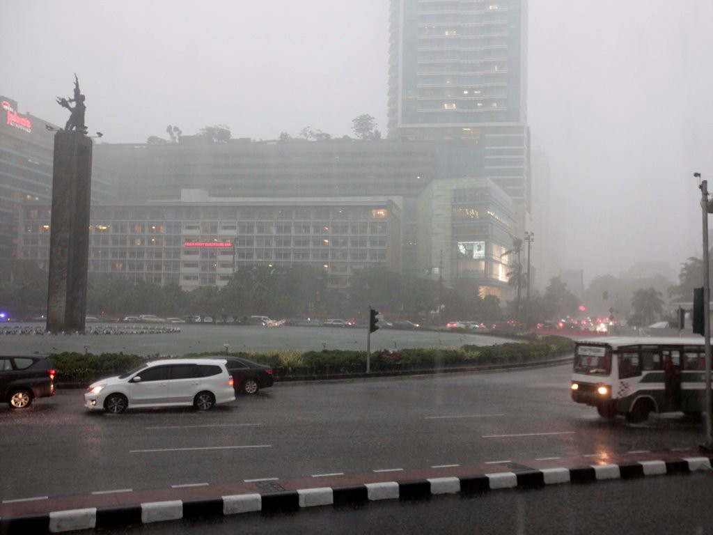 Ilustrasi Jakarta diguyur hujan deras. Dok.MI