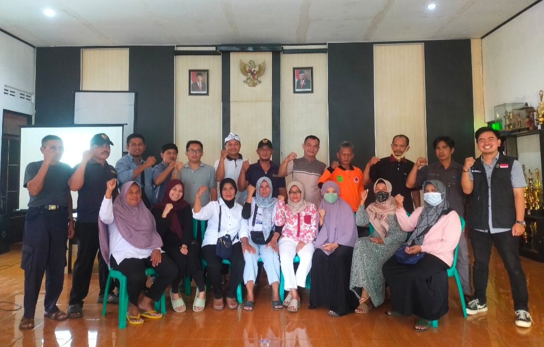 Patriot Desa Kabupaten Subang dan Fasilitator Desa berkolaborasi dengan Badan Nasional Penanggulangan Bencana (BNPB) Provinsi Jawa Barat membentuk 8 DESTANA (Foto: Ist)