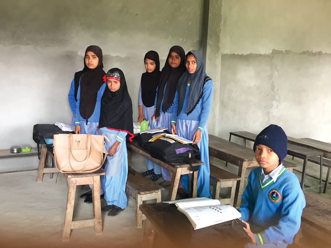 Pelajar di sekolah Islam di Nepal. Foto  Nepalitimes/Prakriti Kandel