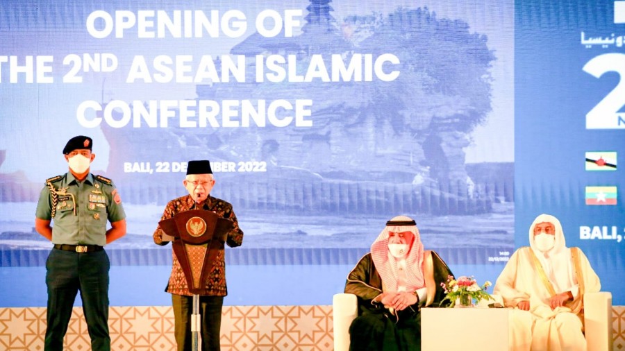 Wakil Presiden KH Ma’ruf Amin membuka Konferensi Islam Negara ASEAN. Foto Kemenag
