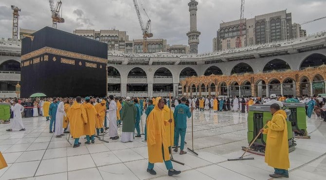Masjidil Haram di Makkah siap menghadapi cuaca basah