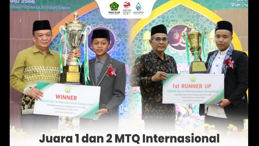 Dua Hafidz Indonesia Raih Juara MTQ Internasional di Thailand