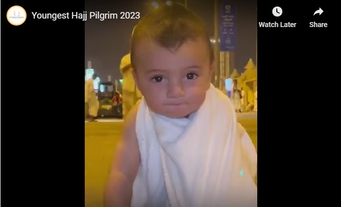 Bayi termuda viral di media sosial. Foto: Tangkapan layar