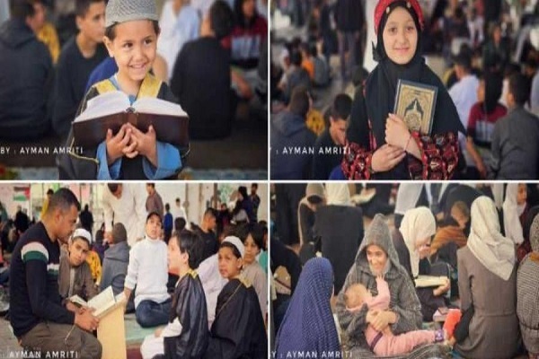 Di Tengah Perang, Anak-Anak Pengungsian Gaza Tetap Semangat Menghafal Al-Quran