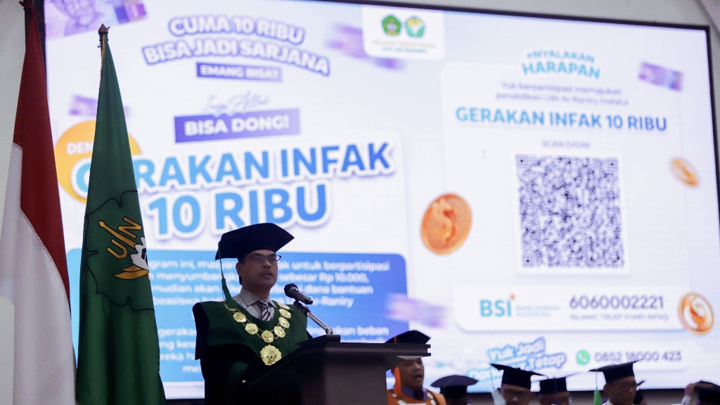 UIN Ar-Raniry Gagas Gerakan Infak Rp 10 Ribu Demi Kemajuan Pendidikan