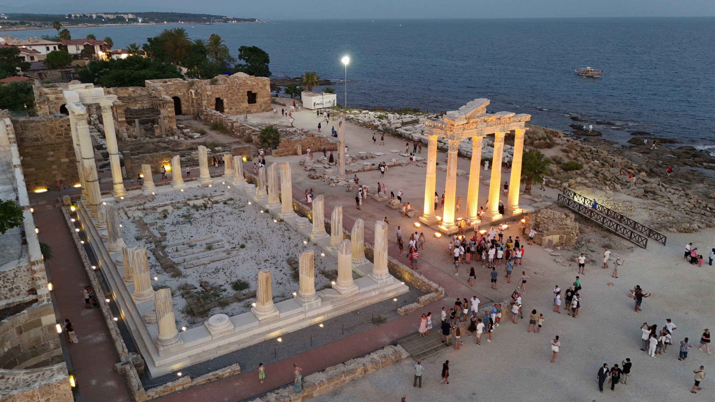 Kota kuno Side, Distrik Manavgat, Antalya, Turki. Foto: AA