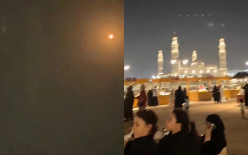 Dua Rudal Dicegat di Atas Masjid Quba di Madinah