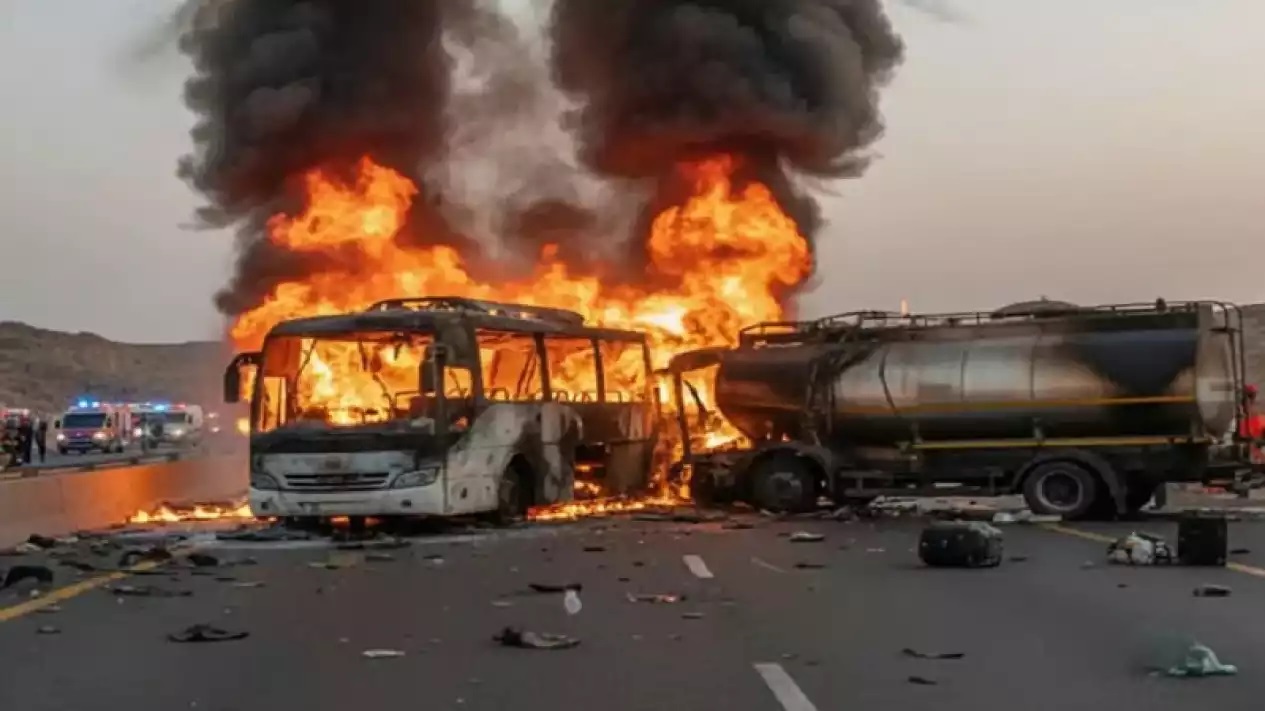 Bus Jamaah Umrah India Terbakar di Dekat Madinah, 45 Orang Tewas